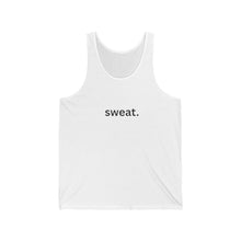 Load image into Gallery viewer, Sweat. Clejan Tank Top — Minimalist Fitness & Music Graphic Jersey Tank
