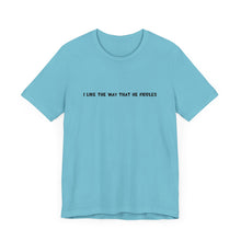 Load image into Gallery viewer, I Like The Way That He Fiddles Unisex T-Shirt with QR code