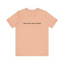 Load image into Gallery viewer, I Like The Way That He Fiddles Unisex T-Shirt with QR code