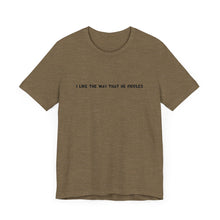 Load image into Gallery viewer, I Like The Way That He Fiddles Unisex T-Shirt with QR code