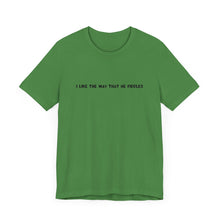 Load image into Gallery viewer, I Like The Way That He Fiddles Unisex T-Shirt with QR code