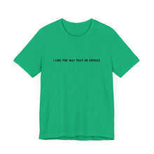 Load image into Gallery viewer, I Like The Way That He Fiddles Unisex T-Shirt with QR code