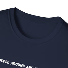Load image into Gallery viewer, "Fiddle Around and Find Out" Graphic T-Shirt — Gothic Back Name Tee
