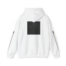 Load image into Gallery viewer, Dueling Violins hoodie with bows down both arms
