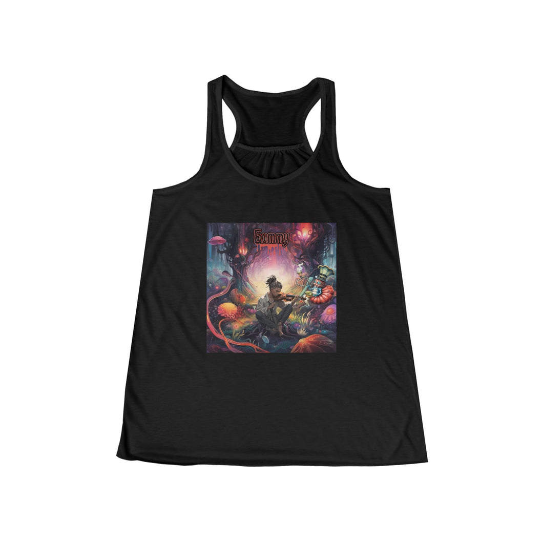 Gummy- Women's Flowy Racerback Tank