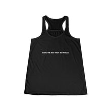 Load image into Gallery viewer, I Like The Way That He Fiddles- Women&#39;s Flowy Racerback Tank
