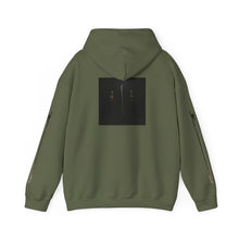 Load image into Gallery viewer, Dueling Violins hoodie with bows down both arms
