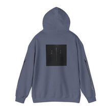 Load image into Gallery viewer, Dueling Violins hoodie with bows down both arms
