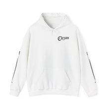Load image into Gallery viewer, Dueling Violins hoodie with bows down both arms
