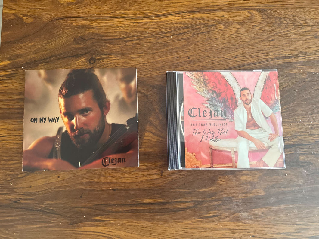 'The Way That I Fiddle' CD + 'On My Way' CD Both Signed by Clejan